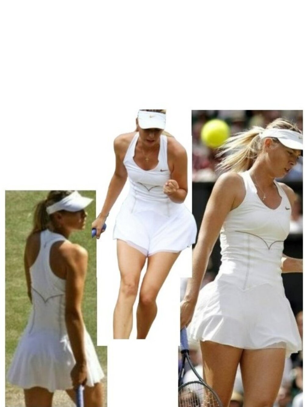 Nwt STUNNING Maria Sharapova White Tennis Dress w/ Bra mesh skirt XS